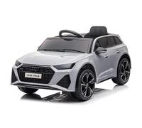 12V Audi RS 6 Ride on Electric Kids Toy, 4.5AH Battery, Dual 30W Motors, Front & Rear LED Lights, MP3 Audio Input, 4-Wheel Suspension System (Grey)