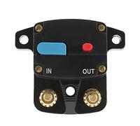 12V Automatic Resettable Circuit Breaker, 150A Recovery with Reset Button for Car Audio and Video Systems, ABS Housing, Panel Mountable