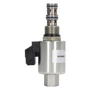 12V Backhoe Loader Solenoid Valve Assembly, Replacement for JCB 3CX 214 215 216 217, Alloy Steel Solenoid Valve Part with OE Numbers 25 105200 and 26 960900, Easy to Install for Be