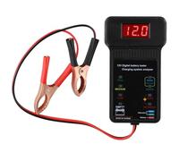 12V Battery Tester, 100-2000CCA Car Electric Quantity Detector with LED Display, Reverse Connection Report, Overvoltage Protection for Auto Diagnostic Tool