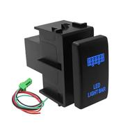 12V Blue Led Push Button Switch REAR SPOT LED LIGHTS BAR Fit For Nissan Navara D40 Patrol X-Trail T31 Pathfinder R51(Led light bar)