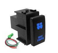 12V Blue Led Push Button Switch REAR SPOT LED LIGHTS BAR Fit For Nissan Navara D40 Patrol X-Trail T31 Pathfinder R51(Spot lights)