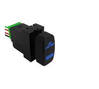 12V Blue Led Push Button Switch Spot Rear Driving Lights Fit For Mitsubishi Pajero Triton ML MN Pajero Eclipse Gallant(Led Light Bar)
