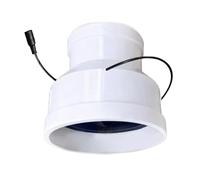 12V Brushless Motor Inline Duct Fan 75mm to 110mm Exhaust for Continuous Operations Office Hall and Hydroponic Room Bathroom Exhaust