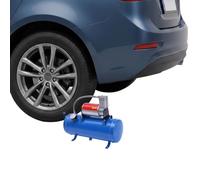 12V Car Air Compressor, 100PSI Portable Tyre Inflator with Gauge, 6L Tank | Copper Core Motor with Auto Stop-Start, Low Noise, Corrosion Resistant Build for Reliable Roadside Emergency Tyre Inflation