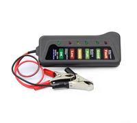 12v Car And Alternator Tester With 6 Led Indicator Lights For Automotive Electrical System Diagnosis On Cars Motorcycles And Trucks Grey Color Compact Design
