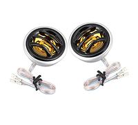 12V Car Audio Speaker Tweeter High Power Loud Dome Loudspeaker Horn 2Pcs for Compact Vehicles