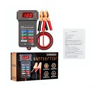 12V Car Battery Tester Digital with LCD Display, Charging System Analyzer and Voltmeter, Reverse Polarity Protection for Automotive Battery and Alternator Testing