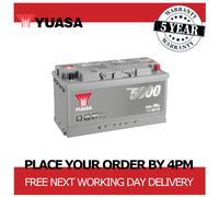 12V Car Battery, Type 019, Yuasa YBX5019, 100Ah 900CCA Sealed Calcium