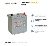 12V Car Battery, Type 054, Yuasa YBX5056, 40Ah 360CCA Sealed Calcium