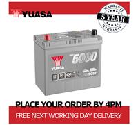 12V Car Battery, Type 057, Yuasa YBX5057, 50Ah 450CCA Sealed Calcium