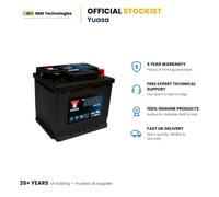 12V Car Battery, Type 063H, Yuasa YBX9012, 50Ah 520CCA AGM Start Stop