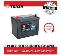 12V Car Battery, Type 069, Yuasa YBX7031, 72Ah 720CCA EFB Start Stop