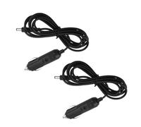 12V Car Charger Adapter, Compatible for Neck Back Massage Cushion Cigarette Lighter, Car Cigarette Lighter Male Plug Cable for Portable DVD Player, Car Refrigerator (2PCS)