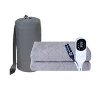 12V Car Electric Blanket, 150x80cm Portable Heated Travel Rug with 3 Heat Settings, Carbon Fiber Fast Heating for SUV Back Seat & Camping, Waterproof & Overheat Protection