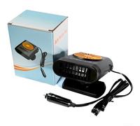 12V Car Heater Defroster 200W Portable Auto Windshield Defogger for Winter Fast Heating Low Noise Device for Van Truck Black(Orange)