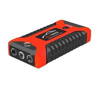 12V Car Jump Starter Power Bank Portable Battery Booster Charger Starting Device Auto Emergency Start-up Lighting Powerful Rapid Charging(Red)