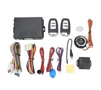 12V Car Keyless Entry System One Button Start Anti Theft Remote Central Locking Kit with Automatic Unlock Lock Trunk Opening for Autos Vehicles Universal ABS Material