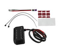 12V Car Motorcycle Fuse Box, 4 Circuit Junction Block with LED Indicator, 20A PC Electrical Distribution Box for Auto Marine