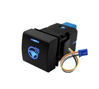 12V Car Push Button Switch Blue LED Light Bar Power Radar Winch Sensor Switch For Toyota Corolla Camry Rav4 Prado(T-WHEEL HEATING)