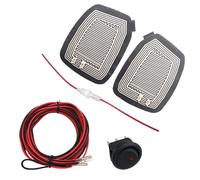 12V Car Rear Mirror Heater, Electric Glass Heating Demister Fast Heat Side Mirror Glass Heater, Metal Glass Heated Pad Car Side Mirror Heated Pad Suitable for Most Car