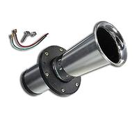 12V CHROME 110 DB OOO-GAH HORN CAR VAN PICKUP TRUCK LORRY CAMPER MOTORHOME ATV BIKE WAGON TRACTOR UNIVERSAL RETRO CUSTOM PROJECT TUNING VINTAGE