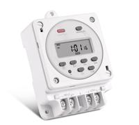 (12V CN101E-4) Series Time-controlled Timer Switch No Loose Parts Built-in Battery 40HMA Switch with Mounting Base
