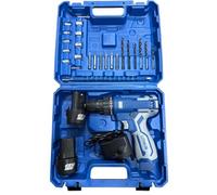 12V Cordless Drill Set with 2 1500mAh Batteries, 45N.m Max Electric Drill, 2 Speed, LED Light,25 PCS Set for Home and Garden DIY Project