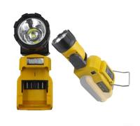 12V Cordless LED Work Light with 180° Adjustable Head and Magnetic Base, USB Output 5V 2.1A Compatible for De-walt 10.8V/12V DCB120-DCD700 Batteries