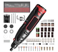 12V Cordless Rotary Tool Kit, 12V Rechargeable Rotary Multi Tool with 257Pcs Accessories, 6 Speed 35000RPM Power Rotary Tool Mini Electric Grinder for Sanding Polishing Carving Drilling Cutting DIY