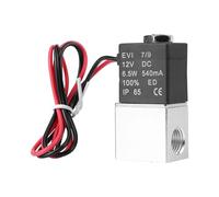 12V DC 1/4" 2 Way Normally Closed Pneumatic Valve Aluminum Electric Solenoid Air Valve Rapid and Sensitive