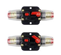 12V DC 20A-100A AMP Car Audio Video Solar Inline Power Protection Circuit Breaker Fuse Holder Insurance Protected circuits (Color : 100a)
