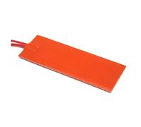 12V DC 30x90mm 6W Rectangle Flexible Silicon Heater Pad For Oil Tank Electrical Wires