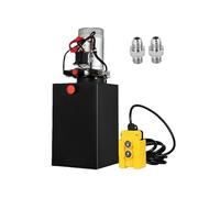 12V DC 4-20 Quart Double Acting Hydraulic Pump for Car, Steel Oil Tank, Trailer, Truck, Lift Motor for Beginners DIY(12 Quart 2 Acting)