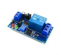 12V DC Adjustable Delay Timer Relay Module with Turn On/Off Control, 8 Selectable Timing Ranges, Industrial Electrical Control for Power Management Applications