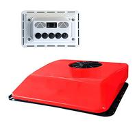 12V DC air conditioner，roof air conditioner are applicable to trucks, RVs, buses, excavators, campers, agricultural vehicles, etc. 12V air conditioning cold/hot function 24v red