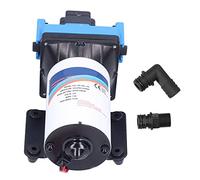 12V DC Electric Diaphragm Pump - Mini Self Priming High Pressure 4 Cavity Design - 5.0 GPM 18.9 LPM Flow Rate - Bypass Switch and Adjustable Pressure Control - Part F43103055101 (F43-103-055-201（24V）)