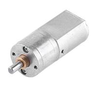 12V DC Gear Motor, 50RPM High Torque Reduction Motor with Metal Gears, 20mm Diameter for DIY Models, Robotics, Automatic Doors and Small Machinery
