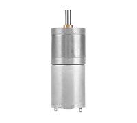 12V DC Gear Motor High Torque Low Speed Metal Gear with Planetary Reduction for Electronic Locks Robots Electric Curtains 25mm Diameter Motor