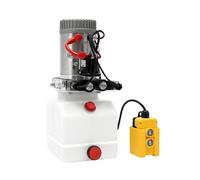 12V DC Hydraulic Pump Power Unit, Double Acting Dump Trailer Pump with 3 Quart Reservoir for Truck Bed Lift, Compact Design 18x19x42cm