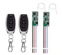 12V DC Motor Drive Forwards and Reverse Controller Module Switch, DC 3V~18V 433Mhz RF Wireless Remote Electric Push Rod Motor Controller for Rolling Door, Electric Curtains/Locks, Water Pump