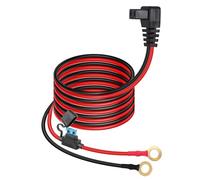 12V DC Power Cord Cable for Car Fridge, Compatible with Alpicool, COSTWAY, ARB, ICECO, Setpower, Aspenora, JoyTutus, 14AWG O Ring Terminal Cooler Power Cable for Portable Refrigerator