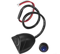 12V DC Push Button Switch with 200mA Rating LED Indicator and IP44 Ingress Protection for Vehicle Use (B)