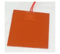 12V DC Rectangular Flexible Silicone Heating Pad 80 x 100mm 20W for Oil Tank Electrical Wires