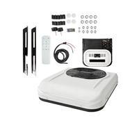 12V DC Rooftop Air Conditioner for RV Motorhome Trailer, Low Profile Inverter Cooling System, Battery Powered, Off-Grid Travel Cooling, 1800W Rotary Type