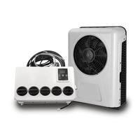 12V DC RV Air Conditioner - Split System Electric Truck Cab AC Unit for Campers & Semi Trucks, Model EAC1009.12.W White