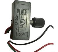 12V DC Speed Control Switch for Electric Sprayer, Adjustable Flow Regulator Controller Compatible with 70W Water Pumps, Black (Plastic Cap)(B)