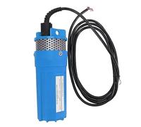 12V DC Submersible Deep Well, 6.5L Solar Well High Power Alternative Energy Solar Battery Powered Pump for Irrigation Pond Remote Water Needs (Blue)