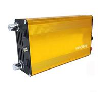 12V DC to AC Power Inverter, 99900W Aluminum Alloy Pure Sine Wave Converter System With Intelligent Power Saving Technology 300V Output(Yellow-DC12V-99900W)