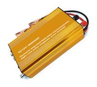 12V DC To AC Power Inverter Voltage Converter System, With Aluminum Alloy Housing 8-Core Pulse Technology 300-800V Output Range(Yellow-DC12V-999000w)